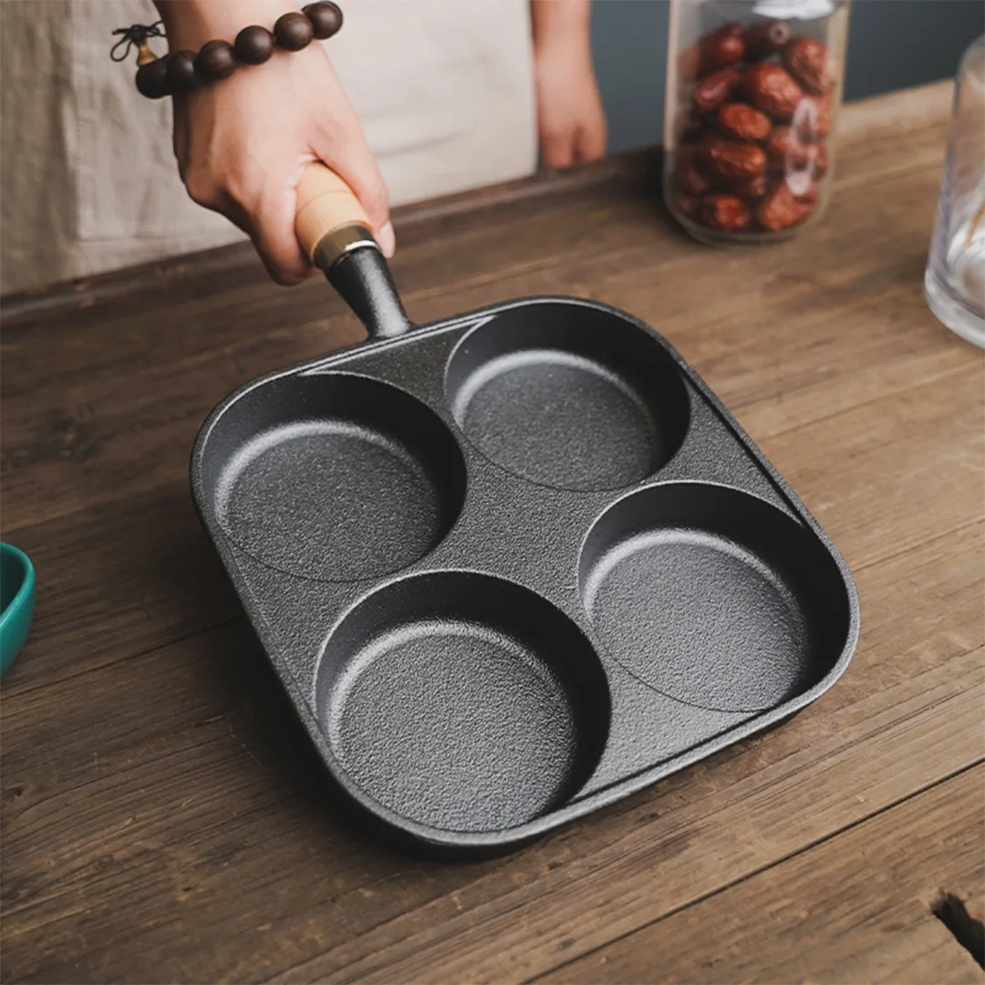 Cast Iron Four-Hole Egg Pan